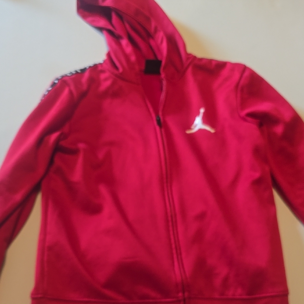 Jordan Kids' Bright Red Hoodie with Logo